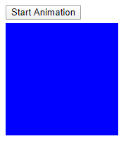 Screenshot of button and square to animate Screenshot of button and square to animate