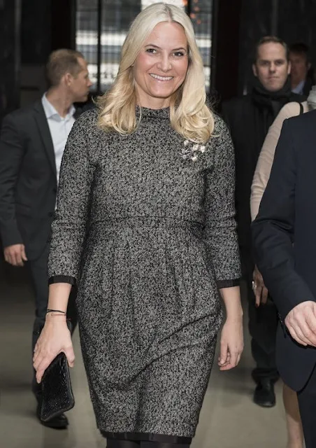 Crown Princess Mette-Marit of Norway attended introduction program of Risor Chamber Music Festival at Oslo Sentralen concert hall