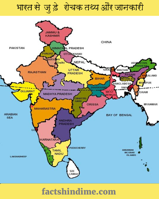 भारत से जुड़े रोचक तथ्य और जानकारी || interesting facts about India in hindi 2021
