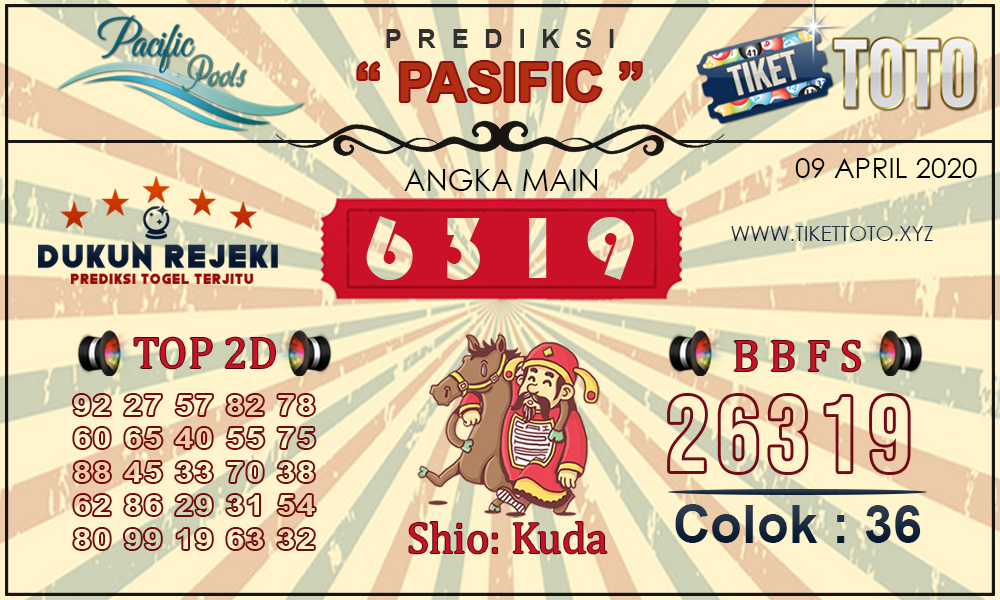Prediksi Togel PASIFIC TIKETTOTO 09 APRIL 2020