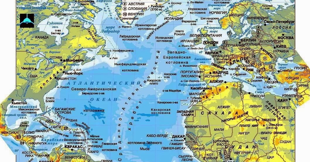 Море на карте мира Море на карте мира