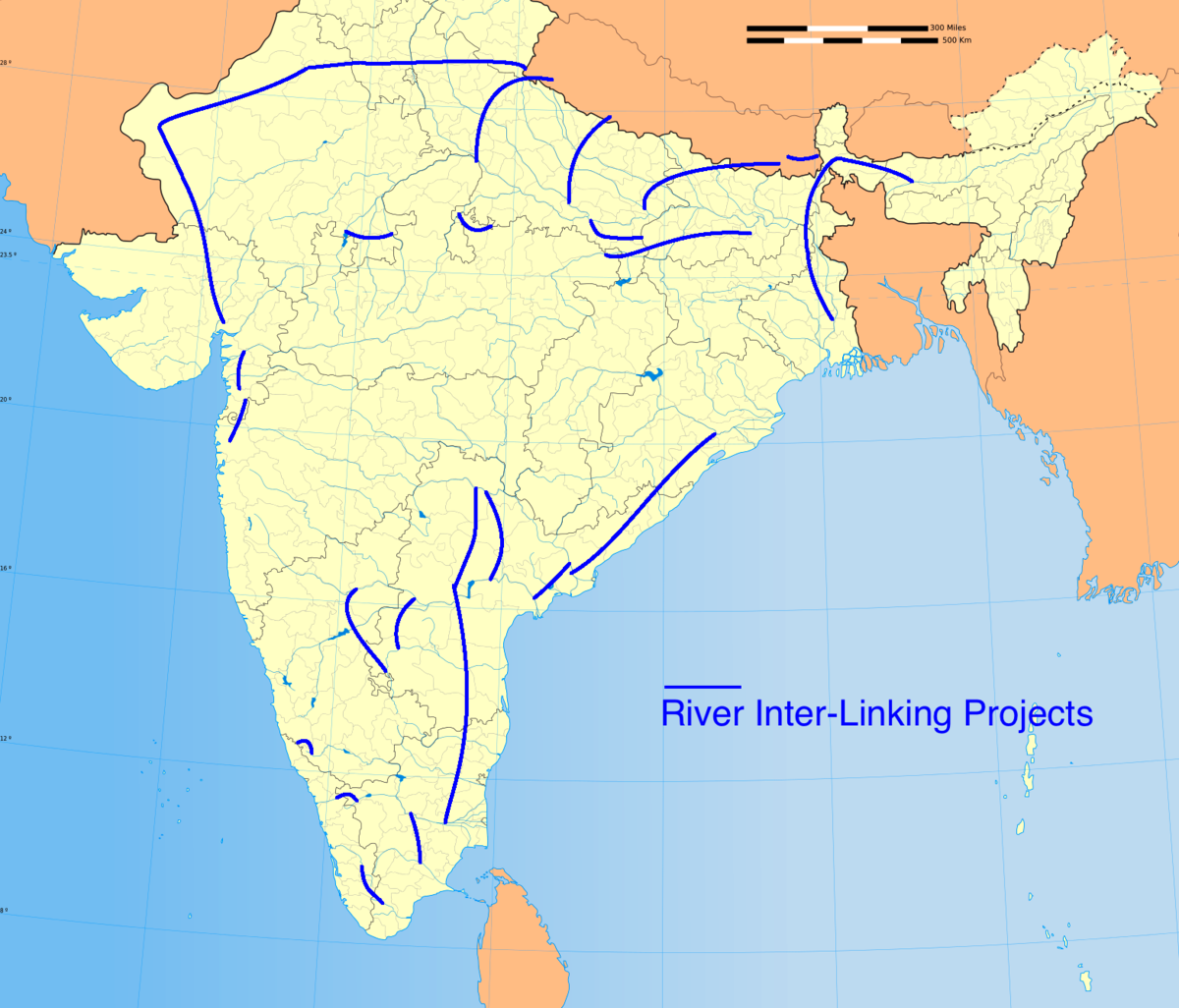 North India River Map
