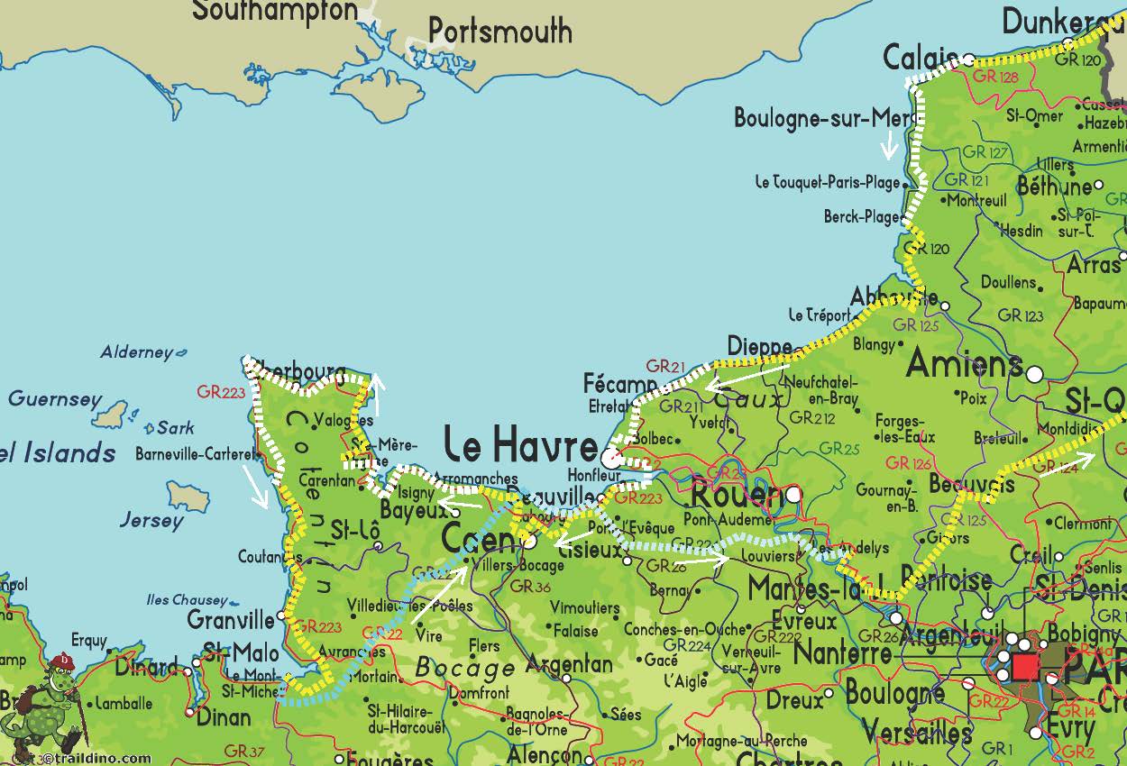 Normandie Karte