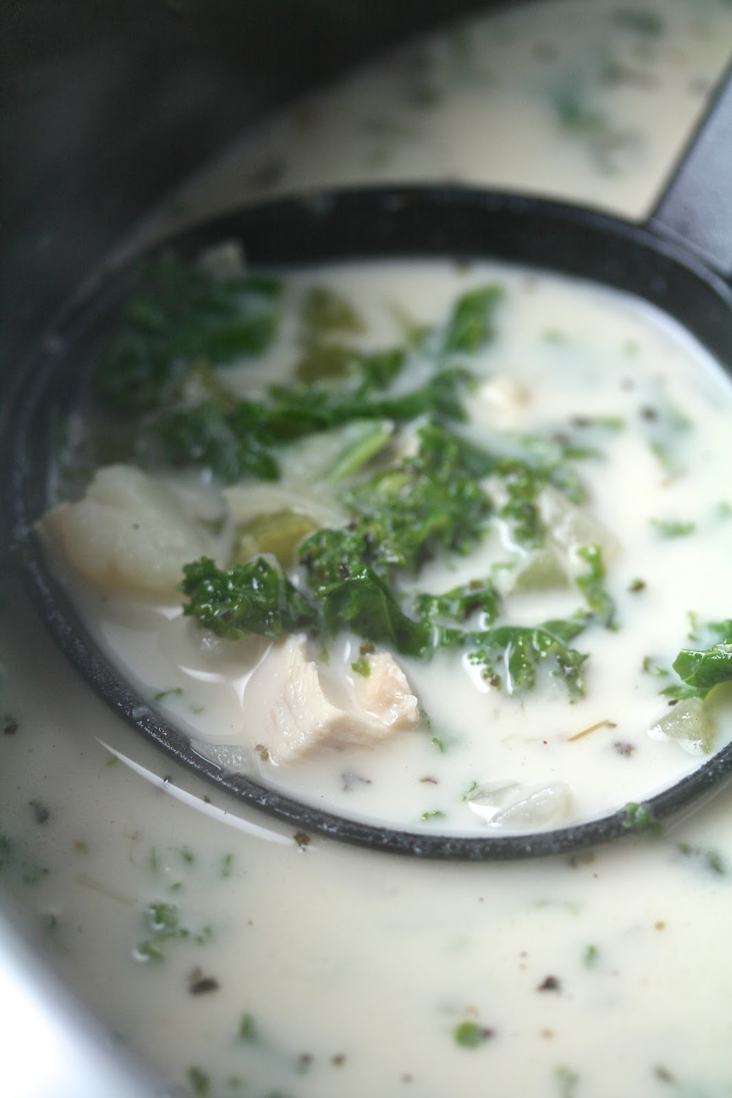 Oregon Transplant Creamy Chicken, Potato, & Kale Soup
