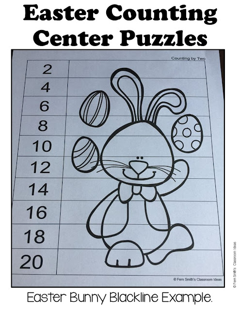 You will love these easy to prep colorful Easter Counting Puzzles. All puzzles come in black and white copy masters for many multiple exciting uses: seatwork, homework, guided practice, center work, OT practice, small group, RTI, tutoring, morning work, etc. as well. #FernSmithsClassroomIdeas