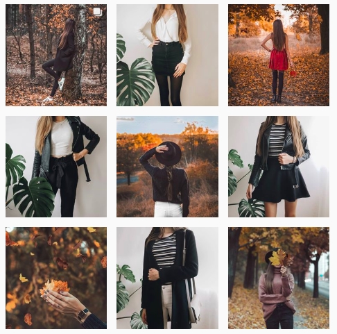 autumn colors on instagram