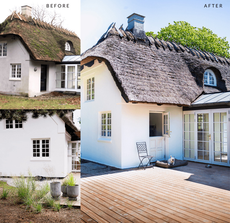 Before & After: A Century-Old Danish Thatched Cottage Is Given a Revamp!