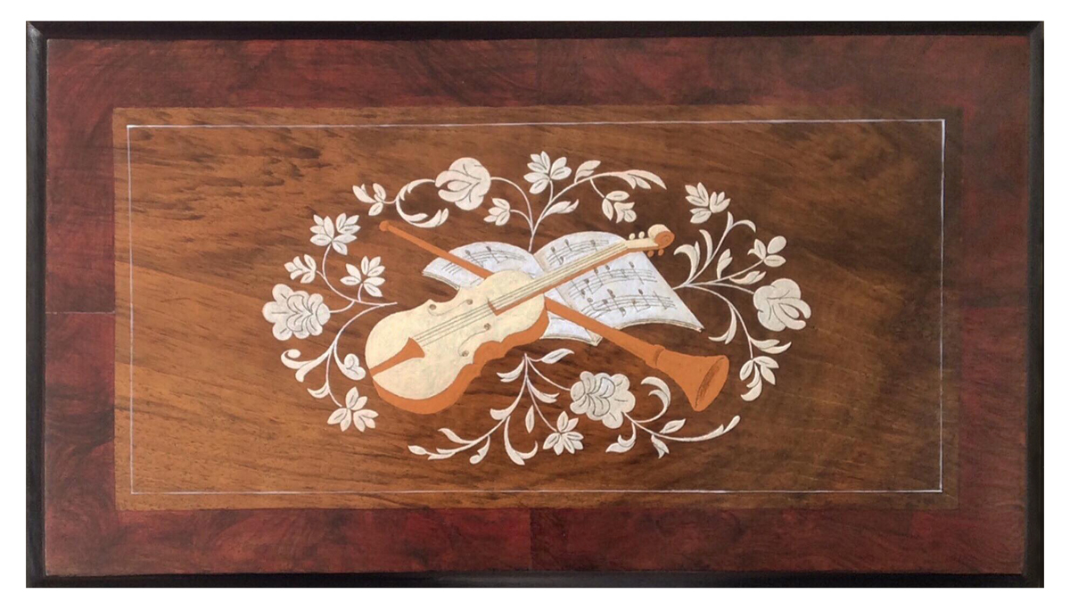 Art Restoration San Francisco Swiss music box. Art restoration San