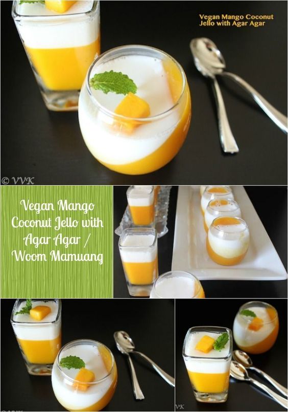 Vegan Mango And Coconut Jello With Agar Agar The Best Recipes