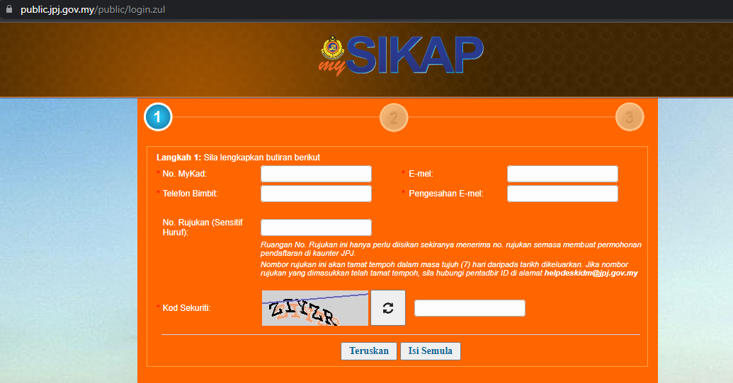 CARA RENEW LESEN SECARA ONLINE DI mySIKAP Ceritera Si Gadis Biru