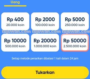 Cara Menghitung Koin Snack Video jadi Rupiah