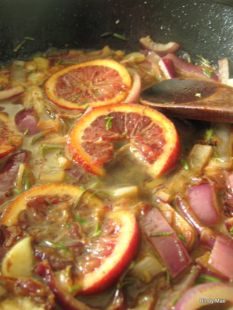 Rindy Mae Blood Orange & Rosemary Roasted Chicken With White Wine Pan