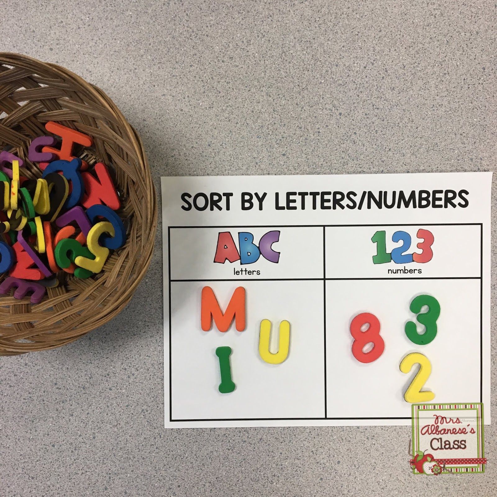 Sorting in Kindergarten | Mrs. Albanese's Kindergarten Class