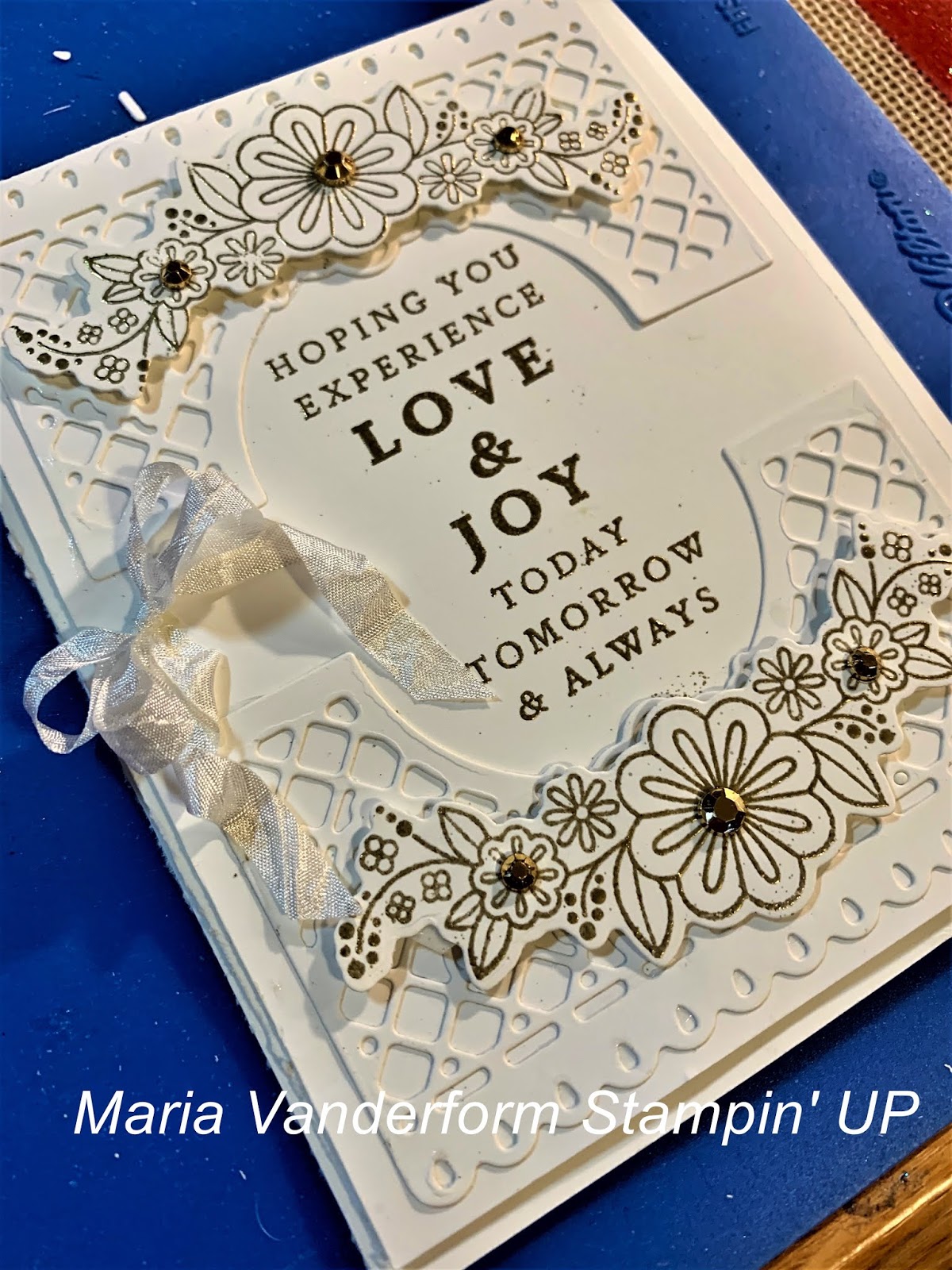 Crafty Maria's Stamping World Jubilee Dies Wedding Card