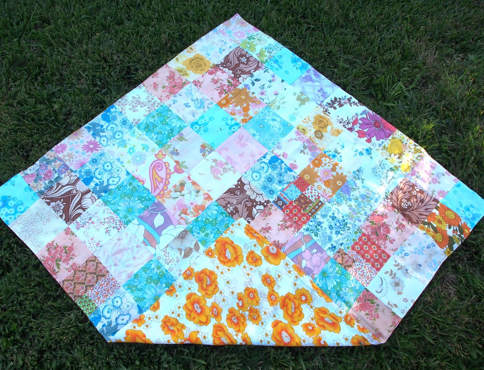 Amelie and Atticus Vintage Sheet Picnic Blankets