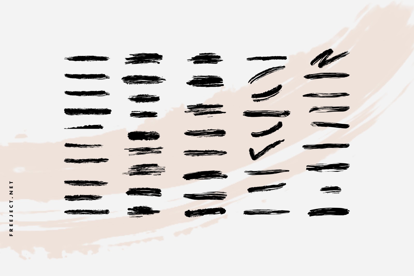 Free Download Ink Brush Stroke Vector Illustration DEMO