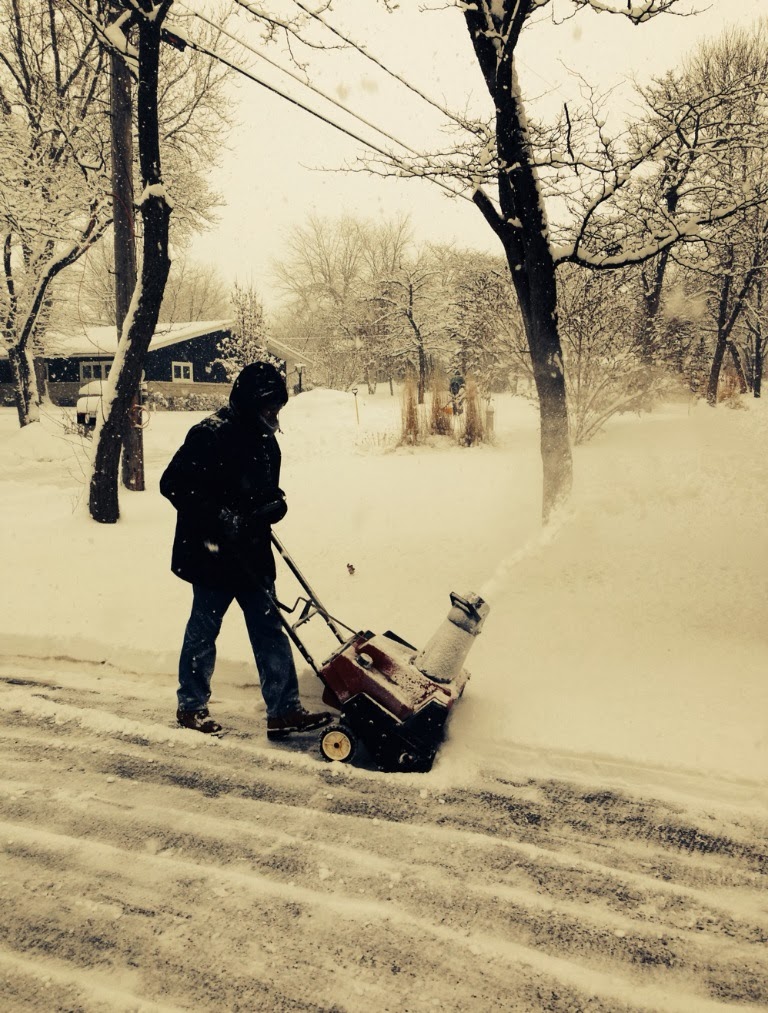 Between the Gate Posts Wordless Wednesday Snow Blowing