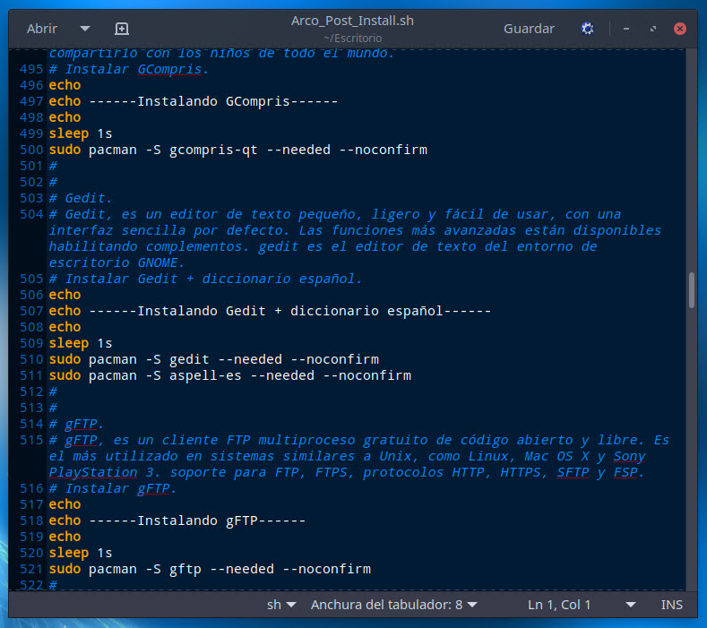 Script Arco_Post_Install.sh | Trastetes