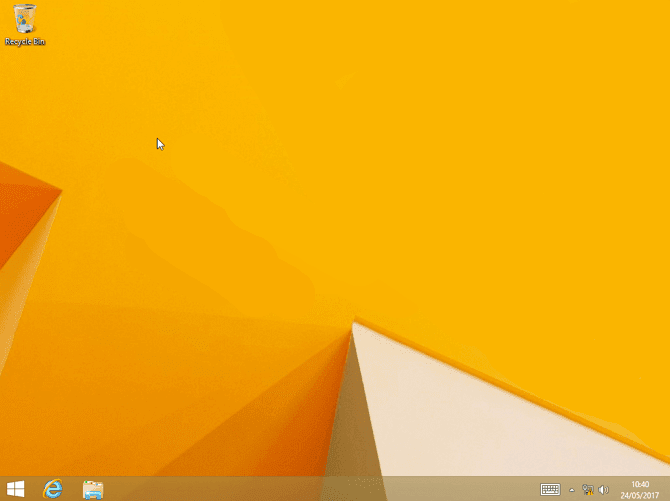 Tampilan desktop windows 8