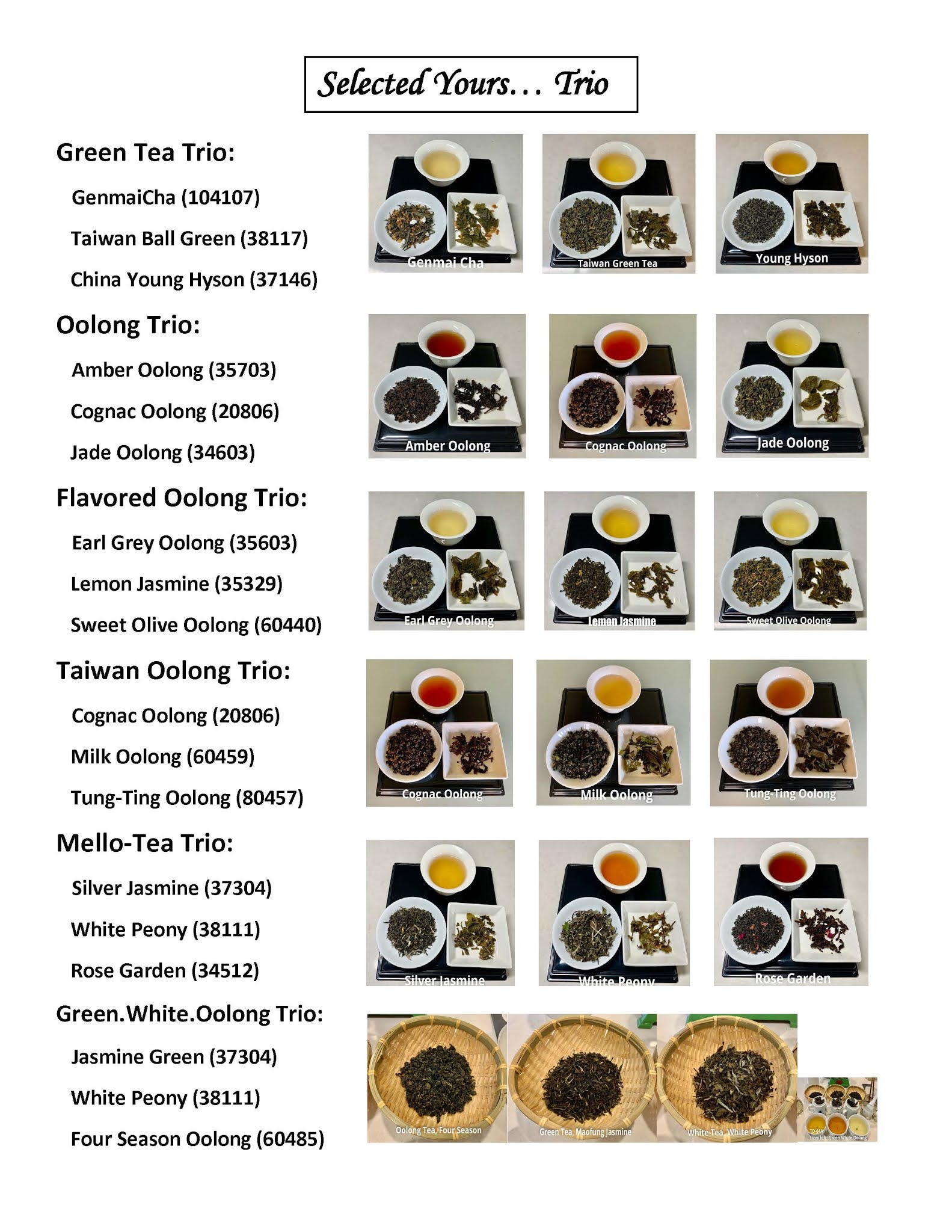 JT & Tea Catalog Selected Yours (*Tea selection made easy)