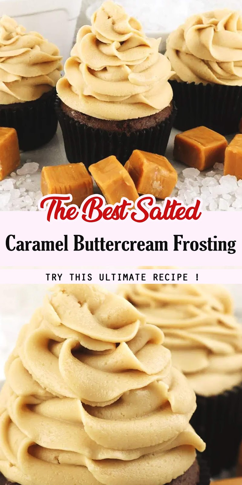 The Best Salted Caramel Buttercream Frosting 3 SECONDS