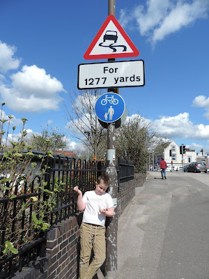 road sign on fratton bridge portsmouth