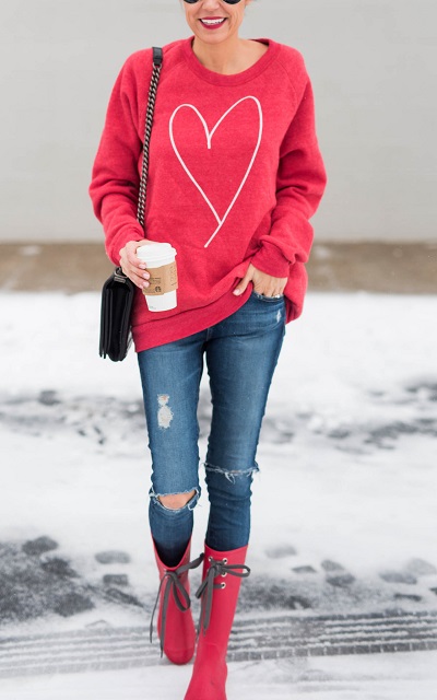 Pin by julie bayerl on mini style MINNESOTA BABY: Wear your heart on your sleeve: Valentine's day 2017.