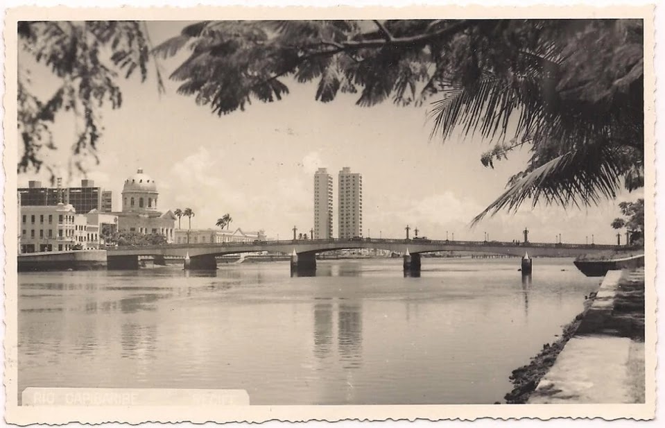 Rio Capibaribe Recife - Pernambuco Brasil RPPC 1939