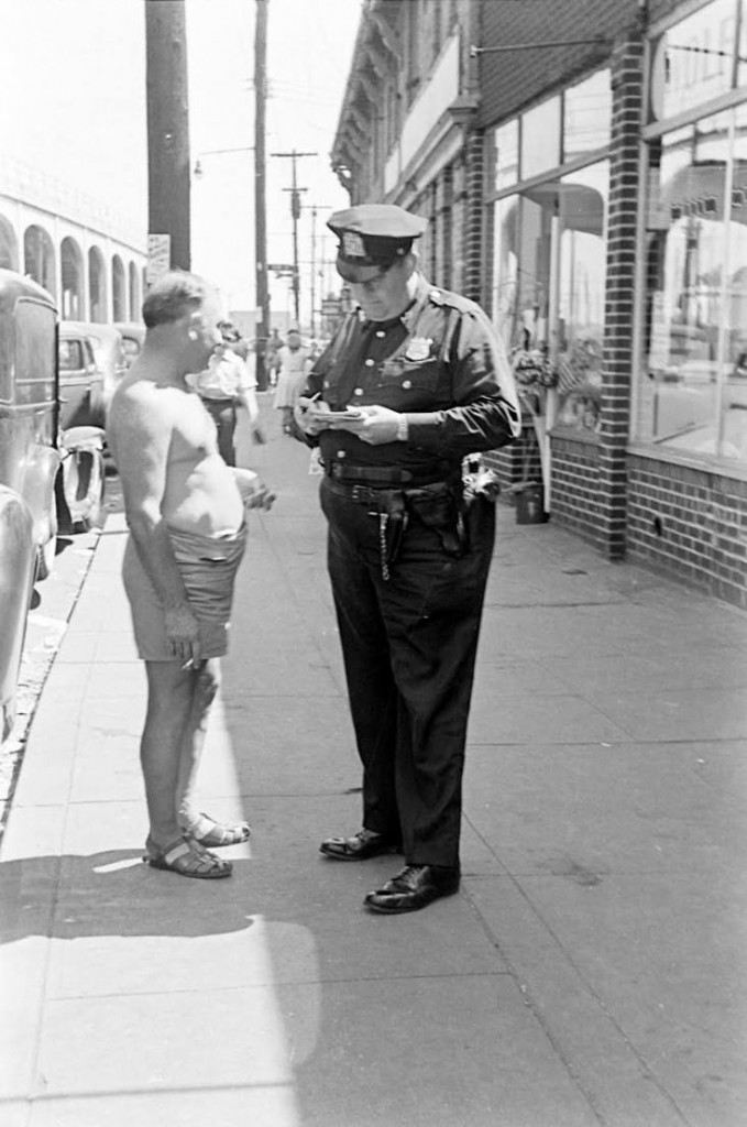 people being ticketed indecent exposure beach