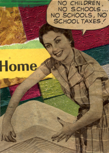 Life of a 50s housewife collages