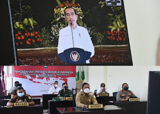 Virtual Meeting dengan para Bupati dan Walikota, Jokowi Minta Warga Tidak Mudik April 28, 2021