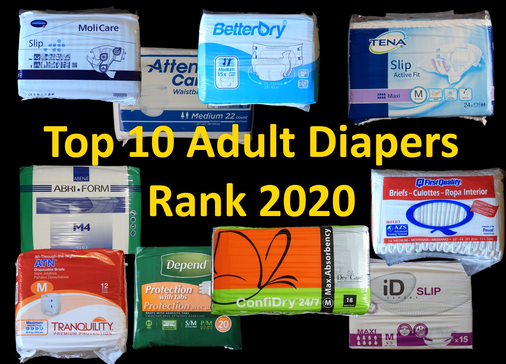 Metrics: Top 10 Adult Diapers 2020