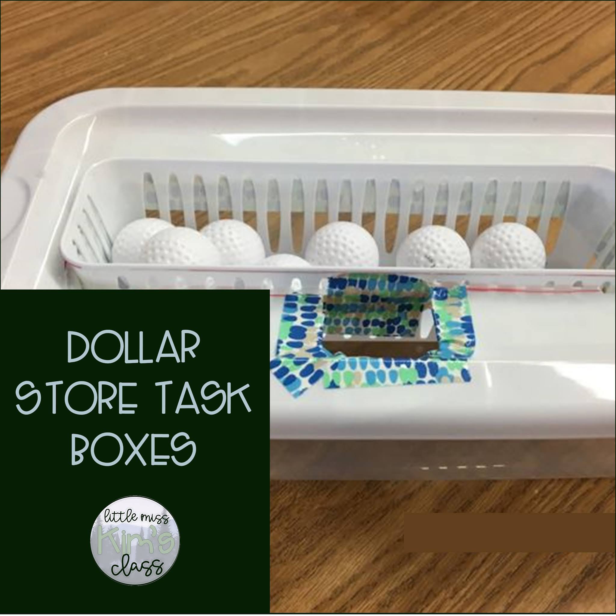 Little Miss Kim's Class Dollar Store Task Boxes for Special Education