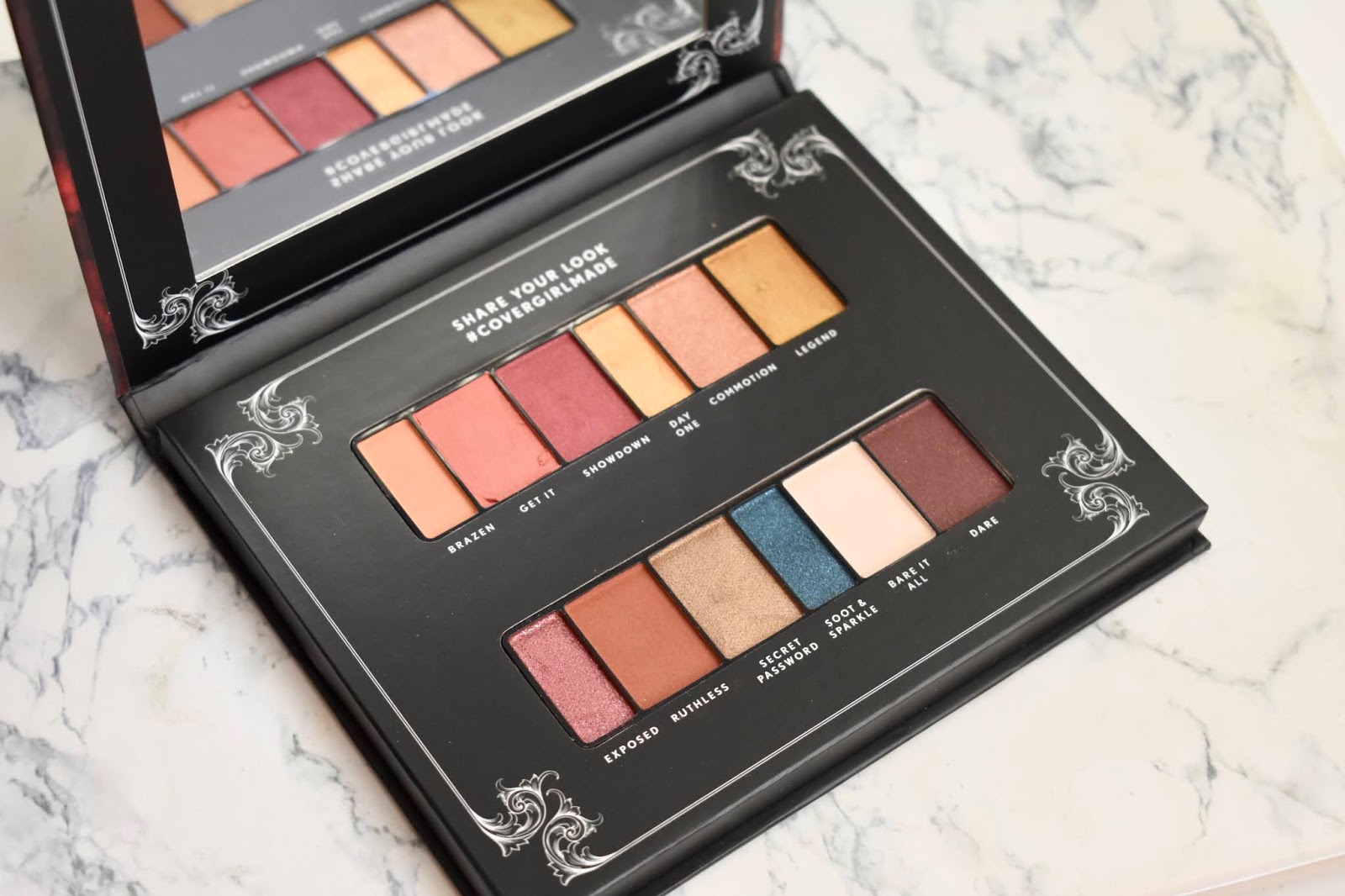Aquaheart Covergirl Revolution Eyeshadow Palette Swatches and Review
