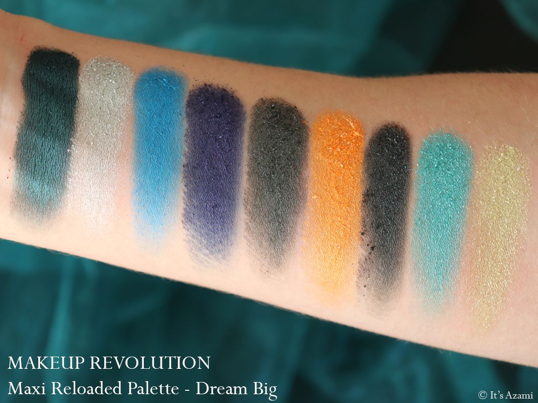 Makeup Revolution Maxi Reloaded Eyeshadow Palettes Review Swatches Avis - Paris London Makeup Artist Beauty Blogger Youtuber - Dream Big - Big Big Love - Monster Mattes - Large it Up It's Azami Makeup Revolution Maxi Reloaded Eyeshadow Palettes Review Swatches Avis - Paris London Makeup Artist Beauty Blogger Youtuber - Dream Big - Big Big Love - Monster Mattes - Large it Up It's Azami