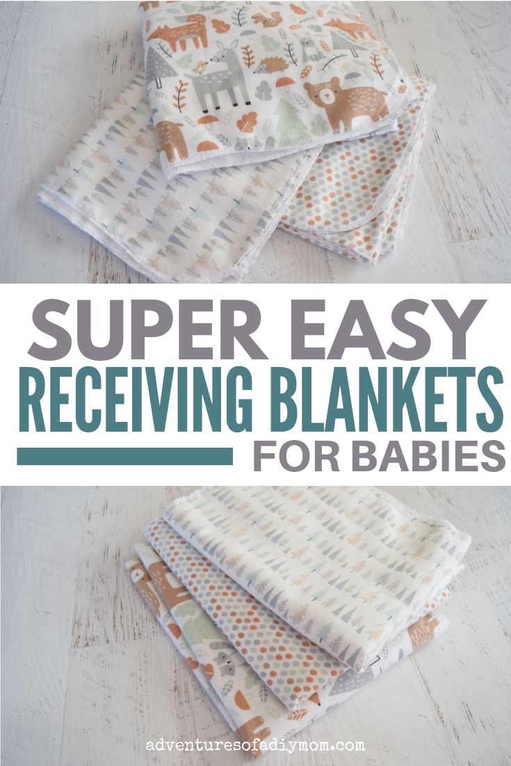 How to Make an Easy Baby Receiving Blanket Adventures of a DIY Mom