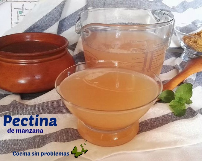 cocina sin problemas PECTINA natural de manzana.