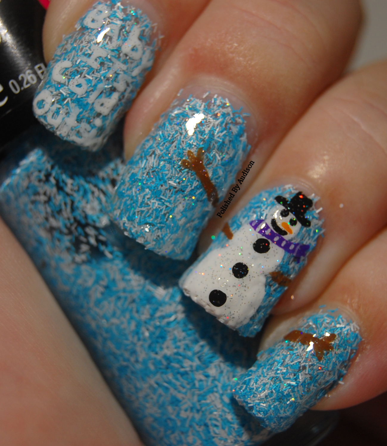 Polished By Audison: 12 Days of Christmas Nail Art Challenge | Day 3 ...