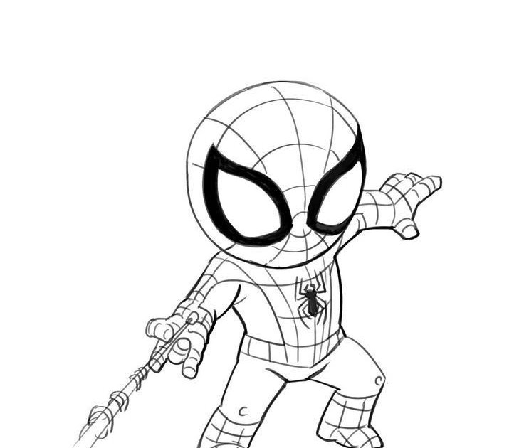 Hombre Araña PEQUEÑO para colorear - COLOREA TUS DIBUJOS