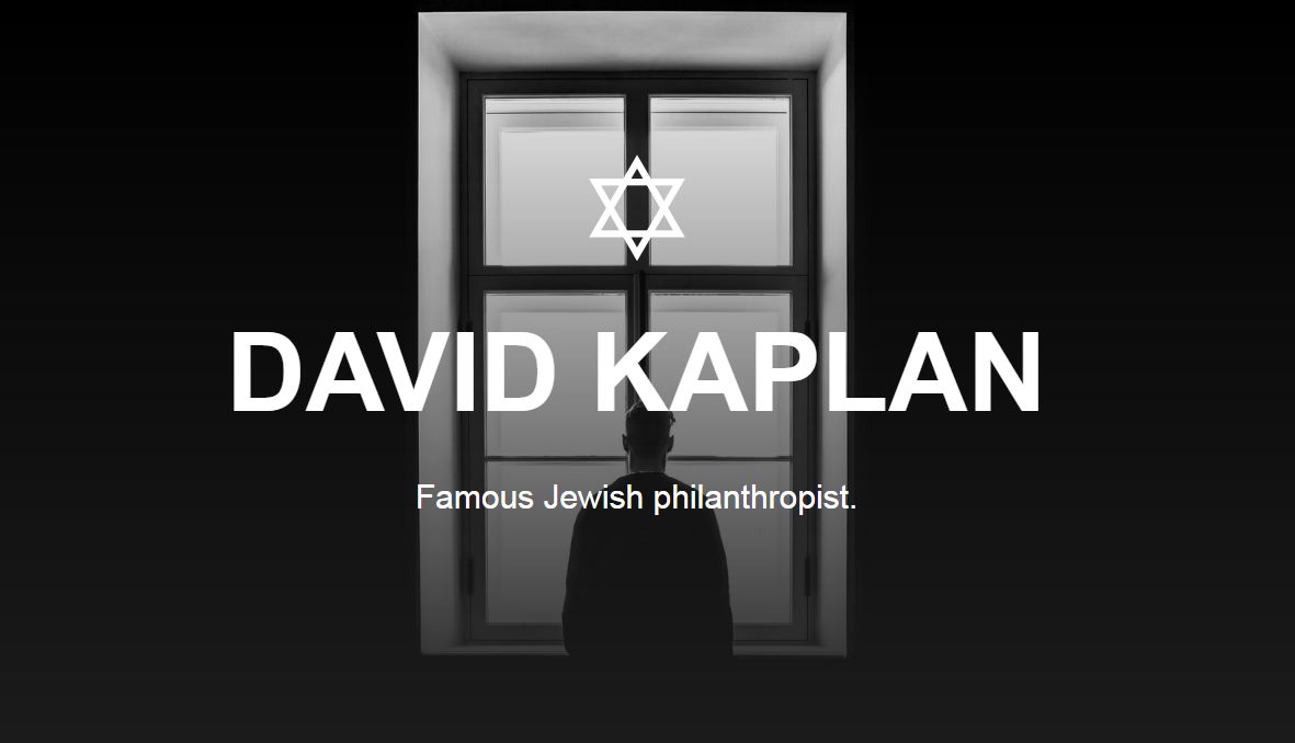 David Kaplan and his philanthropy in Israel