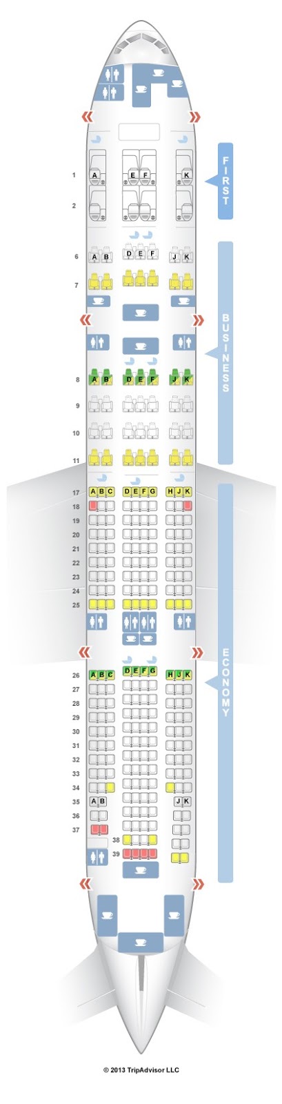 United Boeing 777 200 Seating Chart