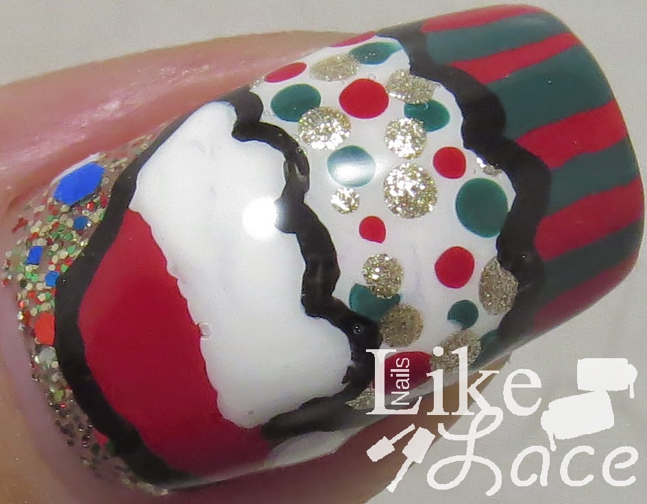 NailsLikeLace: Crazy Christmas Cupcakes