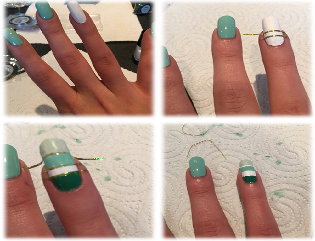 Nail Art with Striping Tape Step by Step - wide 5