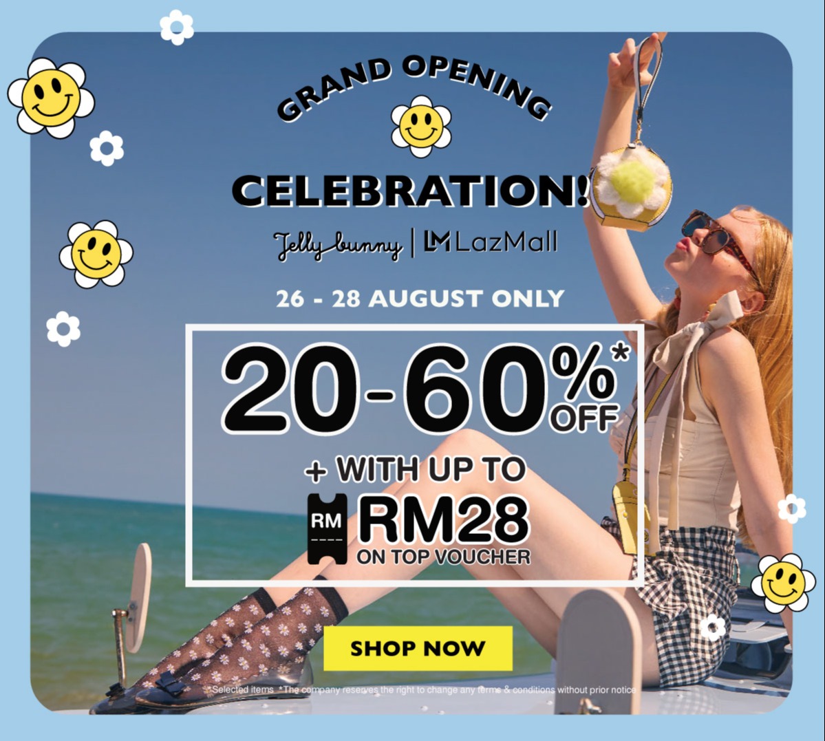 Lazada Grand Opening Celebration Jelly Bunny  Promo Codes MY