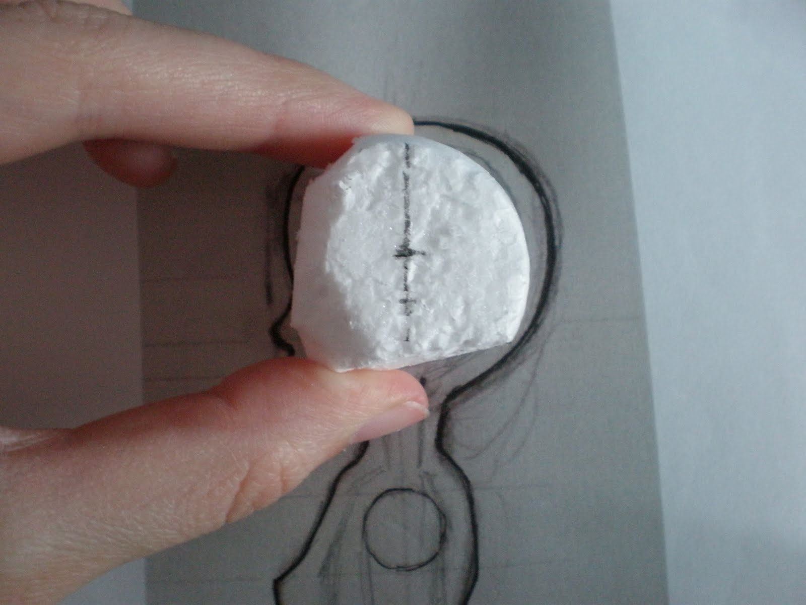 Echoes of Yesterday: Making A Ball Joint Doll Part 1 drawing up my