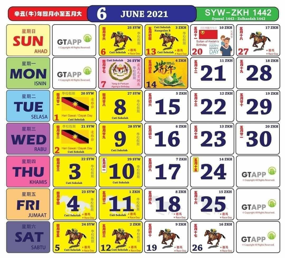 April kalendar kuda 2022 Senarai cuti