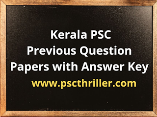 Kerala PSC Previous Question Papers