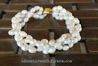 twisted freshwater pearl bracelet