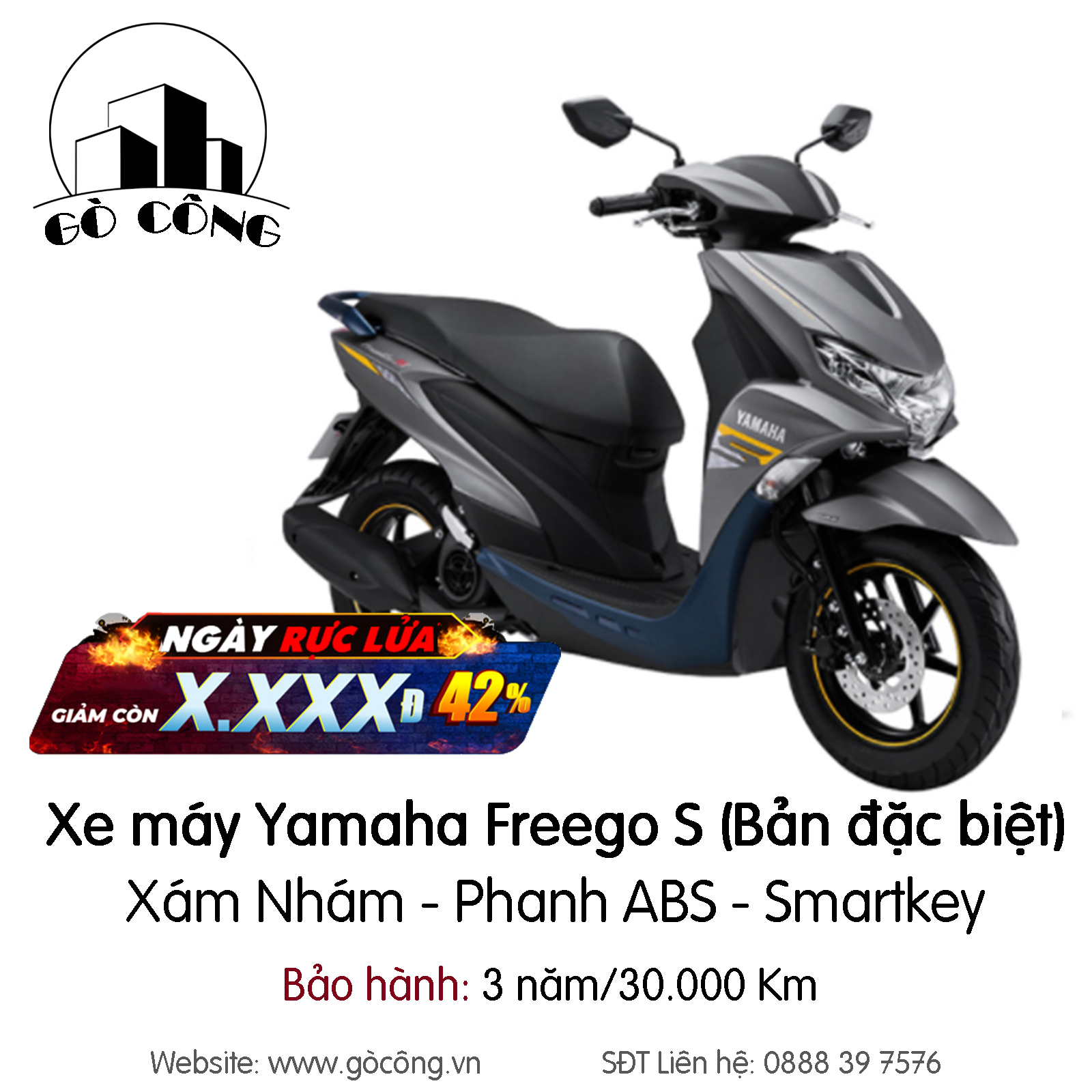 Yamaha FreeGo 2023 ra mắt loại bỏ phanh ABS