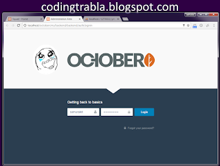 Install OctoberCMS php7 CMS on Windows 7 tutorial 12